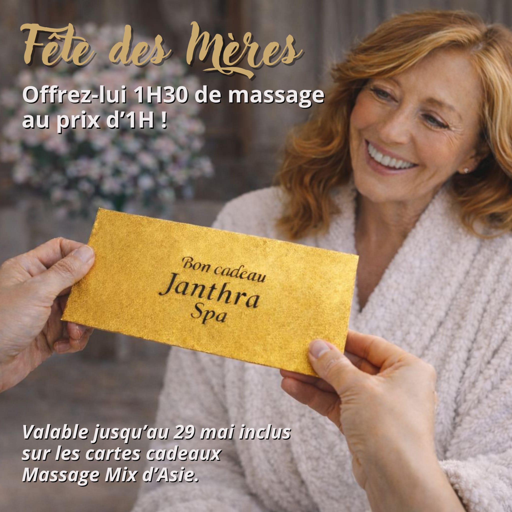 Fête des mères massage spa